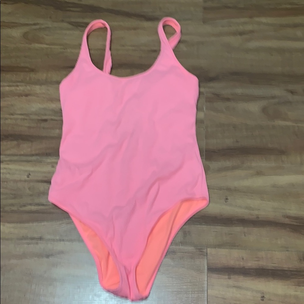 Aerie hot pink swim suit